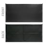 Solid Vinyl Fence Privacy Screen, 100% Blockage, Obsidian Black