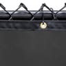 Solid Vinyl Fence Privacy Screen, 100% Blockage, Obsidian Black