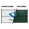 600 Series Commercial Open Vented Fence Windscreen, Midnight Green
