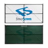 600 Series Commercial Open Vented Fence Windscreen, Midnight Green