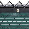 600 Series Commercial Open Vented Fence Windscreen, Midnight Green