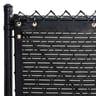 Commercial Open Vented Fence Windscreen for Windy Sites, Obsidian Black