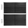 Commercial Open Vented Fence Windscreen for Windy Sites, Obsidian Black