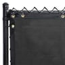 750 Series Commercial Block Privacy Fence Screen, Obsidian Black