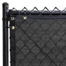 Temporary Fence Screen, Pre-Cut Privacy Panels for Temp Fence, Jet Black