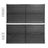 Temporary Fence Screen, Pre-Cut Privacy Panels for Temp Fence, Jet Black