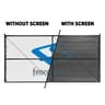 Temporary Fence Screen, Pre-Cut Privacy Panels for Temp Fence, Jet Black