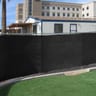 911 Series FlameBlock Fire-Retardant Fence Screen, Jet Black