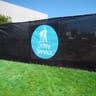 112 Series Builder Logo Screen with Vinyl Logo Banners, Jet Black