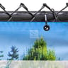 411 Series Solid Vinyl Fence Wrap, Alpine White