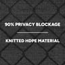 Privacy Fence Screen PLUS, Heavy-Duty Chain Link Fence Screen, Jet Black