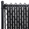 4000 Series Blade Slat® Bottom Locking Chain Link Fence Slats, Obsidian Black, 4 ft