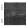 4000 Series Blade Slat® Bottom Locking Chain Link Fence Slats, Obsidian Black, 4 ft