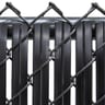 4000 Series Blade Slat® Bottom Locking Chain Link Fence Slats, Obsidian Black, 4 ft