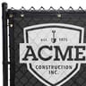 111 Series Builder Logo Roll Printed Fence Screen, Jet Black