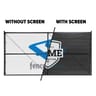 111 Series Builder Logo Roll Printed Fence Screen, Jet Black