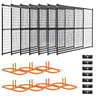 9011 Series Black 6ft x 50ft Welded Wire Fence Panel Kit