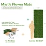 NatraHedge Artificial Myrtle Flower Mats