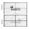 150 Series Basic Logo Printed Fence Screen, Alpine White