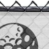 150 Series Basic Logo Printed Fence Screen, Alpine White