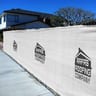 150 Series Basic Logo Printed Fence Screen, Alpine White