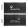 150 Series Basic Logo Printed Fence Screen, Jet Black