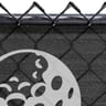 150 Series Basic Logo Printed Fence Screen, Jet Black