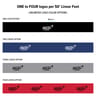 150 Series Basic Logo Printed Fence Screen, Jet Black