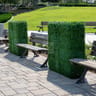 NatraHedge Artificial Boxwood Freestanding Hedge, 3 ½ ft (40"W x 13"D x 41"H), Aluminum Frame