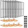 9011 Series Black 8ft x 50ft Welded Wire Fence Panel Kit
