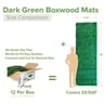 NatraHedge Artificial Dark Green Boxwood Mats