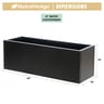 1250 Series Baxter Frosted Black Aluminum Planter Box