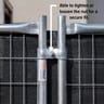 9000 Series Gray Steel Panel Clamp Set With Hardware
