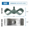9000 Series Gray Steel Panel Clamp Set With Hardware