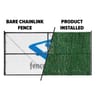 6000 Series Faux Hedge Chain Link Fence Slats, Pine Green, 4 ft