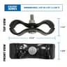9011 Series Black Steel Panel Clamp Set With Hardware