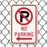 8004 Series - No Parking Text & Left Arrow image1