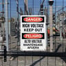 8032 Series - Bilingual Danger & Peligro: High Voltage Keep Out Sign image2