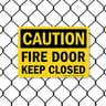 8019 Series - Caution Fire Door Keep Closed Caution Sign image1