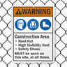 8011 Series - Construction Area Warning Sign image1