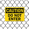 8017 Series - Do Not Enter Caution Sign image1