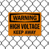 8021 Series - High Voltage Keep Away Warning Sign image1