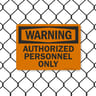 8012 Series - Authorized Personnel Only Warning Sign image1