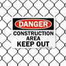 8013 Series - Construction Area Keep Out Danger Sign image1