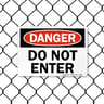 8016 Series - Do Not Enter Danger Sign image1