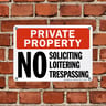 8024 Series - Private Property No Soliciting, Loitering, Trespassing image2