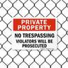 8025 Series - Private Property No Trespassing, Violators Will Be Prosecuted image1