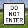 8006 Series - Do Not Enter Parking Lot Sign image1