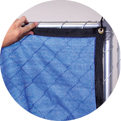 How to install privacy screen to chain link fence