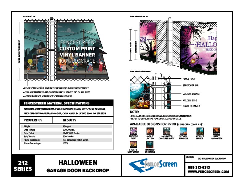 212 Material Spec - Halloween Prints Material Specifications
